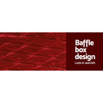 Giselle Bedding burgundy faux mink king quilt with silvery sheen, storage bag