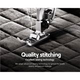 Giselle Bedding Faux Mink Quilt Charcoal Super King - Rear View