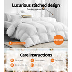 Giselle Bedding 700GSM white goose down feather quilt, queen size, image 6