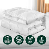 Giselle Bedding 800GSM Goose Down Feather Quilt Winter Blanket Duvet Comforter Double - Top-Down View