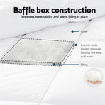 Giselle Bedding 800GSM Goose Down Feather Quilt Winter Blanket Duvet Comforter Double