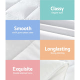 Giselle Bedding 800GSM Goose Down Feather Quilt Super King - Close-Up Angle