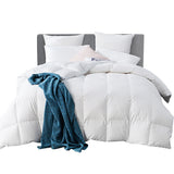 Giselle Bedding 800GSM Goose Down Feather Quilt Super King - Low Angle
