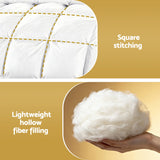 Giselle Bedding Queen Size 400GSM Microfiber Quilt All Season Duvet Quilts Comforter Winter Summer - Rear View