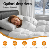 Giselle Bedding Wool Quilt 800GSM Extra Thick Double Winter Doona Baffle Box Construction 100% Wool Filling - Extra Image