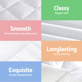 Giselle Bedding Wool Quilt 800GSM Extra Thick Double Winter Doona Baffle Box Construction 100% Wool Filling - Extra Image