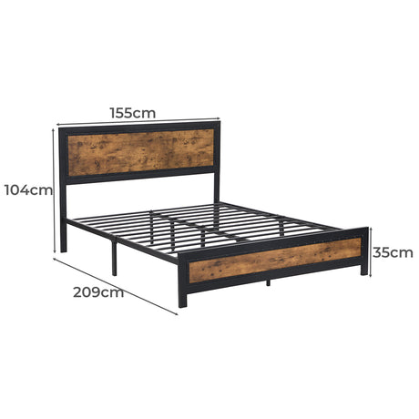 Levede Metal Bed Frame Mattress Base Queen-2018816922682003458