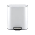 Cefito 20L Trash Bin Steel Pedal Bins Soft Close Kitchen Rubbish Waste Can White