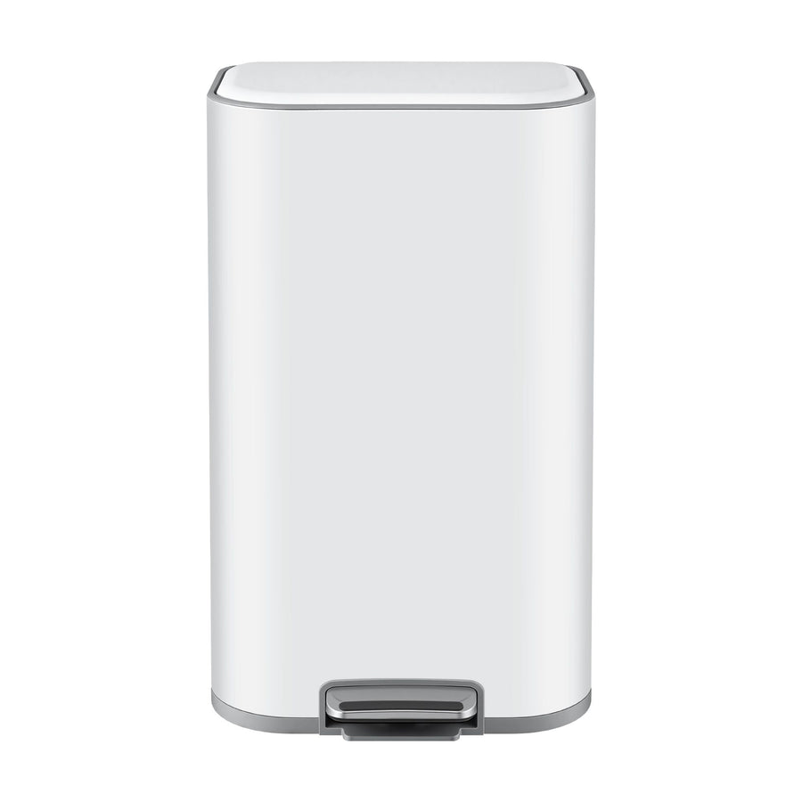 Cefito 30L Pedal Rubbish Bin Kitchen Trash Garbage Waste Can Soft Close White