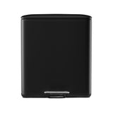 Cefito Pedal Bins Rubbish Bin Dual Compartment Waste Recycle Dustbins 40L Black - Side View