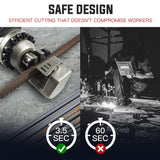 BAUMR-AG Hydraulic Portable Electric Rebar Cutter 22mm 950W - RB22T - Close-Up Angle