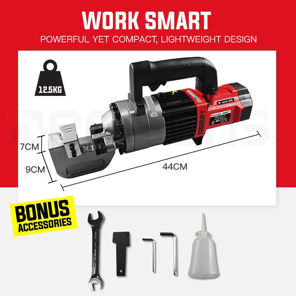 BAUMR-AG Hydraulic Portable Electric Rebar Cutter 22mm 950W - RB22T