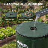 Weisshorn 50L/11gal Collapsible Rain Barrel PVC Water Tank Collection Storage for Garden Irrigation - 45-Degree Angle