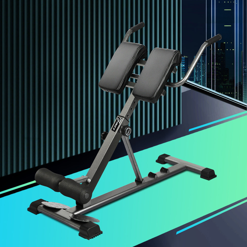 Finex Weight Bench Back Hyperextension Roman Chair Black