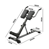 Finex Weight Bench Back Hyperextension Roman Chair Black