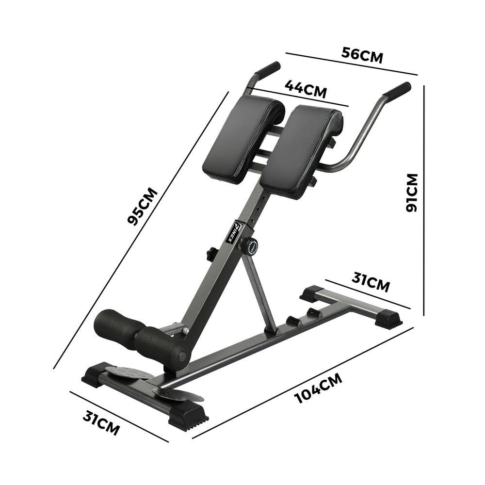 Finex Weight Bench Back Hyperextension Roman Chair Black