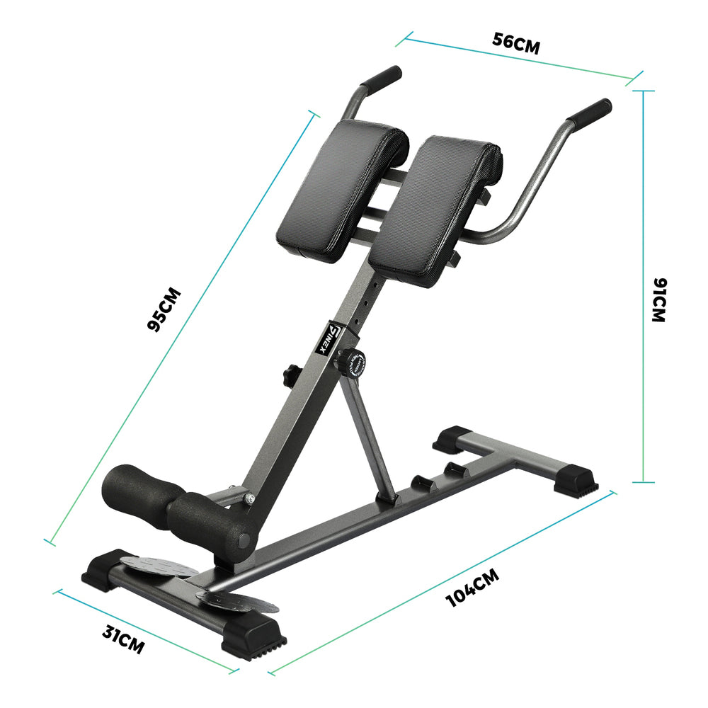 Finex Weight Bench Back Hyperextension Roman Chair Black