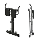 Finex Weight Bench Back Hyperextension Roman Chair Black - Rear View