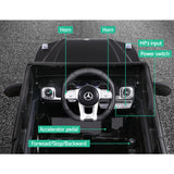 Kids Electric Ride On Car Mercedes-Benz Licensed AMG G63 Toy Cars 12V Black - Extra Image