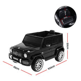 Kids Electric Ride On Car Mercedes-Benz Licensed AMG G63 Toy Cars 12V Black - Front View