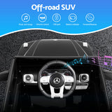 Kids Electric Ride On Car Mercedes-Benz Licensed AMG G63 Toy Cars 12V Black - 45-Degree Angle
