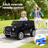 Kids Electric Ride On Car Mercedes-Benz Licensed AMG G63 Toy Cars 12V Black - Close-Up Angle