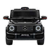 Kids Electric Ride On Car Mercedes-Benz Licensed AMG G63 Toy Cars Remote Black - Side View