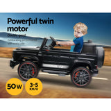 Kids Electric Ride On Car Mercedes-Benz Licensed AMG G63 Toy Cars Remote Black - 45-Degree Angle