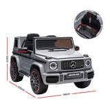 Kids Electric Ride On Car G63 Toy Cars Remote Control Grey - Front View