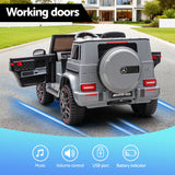 Kids Electric Ride On Car G63 Toy Cars Remote Control Grey - Top-Down View