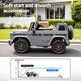 Kids Electric Ride On Car G63 Toy Cars Remote Control Grey - 45-Degree Angle
