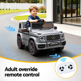 Kids Electric Ride On Car G63 Toy Cars Remote Control Grey - Close-Up Angle