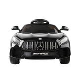 Kids Electric Ride On Car Mercedes-Benz AMG GTR Licensed Toy Cars 12V Black - Side View