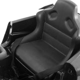Kids Electric Ride On Car Mercedes-Benz AMG GTR Licensed Toy Cars 12V Black - 45-Degree Angle