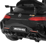 Kids Electric Ride On Car Mercedes-Benz AMG GTR Licensed Toy Cars 12V Black - Rear View
