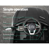 Kids Electric Ride On Car Mercedes-Benz AMG GTR Licensed Toy Cars 12V Black - Extra Image
