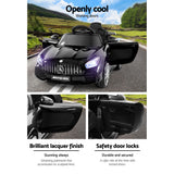Kids Electric Ride On Car Mercedes-Benz AMG GTR Licensed Toy Cars 12V Black - Extra Image