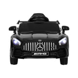 Kids Electric Ride On Car Mercedes-Benz AMG GTR Licensed Toy Cars Remote Black - Side View