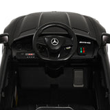 Kids Electric Ride On Car Mercedes-Benz AMG GTR Licensed Toy Cars Remote Black - Top-Down View