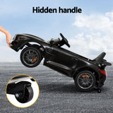 Kids Electric Ride On Car Mercedes-Benz AMG GTR Licensed Toy Cars Remote Black - Rear View