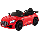 Kids Electric Ride On Car Mercedes-Benz AMG GTR Licensed Toy Cars Remote Red - Close-Up Angle