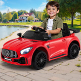 Kids Electric Ride On Car Mercedes-Benz AMG GTR Licensed Toy Cars Remote Red - Close-Up Angle