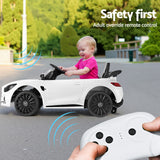 Kids Electric Ride On Car Mercedes-Benz AMG GTR Licensed Toy Cars Remote White - Rear View