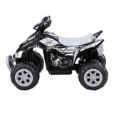 Rigo Kids Ride On Car ATV Quad Motorbike Electric Outdoor Toys 12V Black - Side View