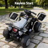 Rigo Kids Ride On Car ATV Quad Motorbike Electric Outdoor Toys 12V Black - 45-Degree Angle