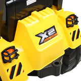 Rigo Kids Electric Ride On Car Bulldozer Digger Loader Remote 6V Yellow - Rear View