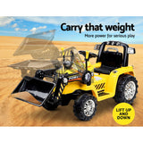 Rigo Kids Electric Ride On Car Bulldozer Digger Loader Remote 6V Yellow - Extra Image