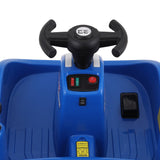 Rigo Kids Ride On Car Bumper Kart 6V Electric Toys Cars Remote Control Blue - Side View