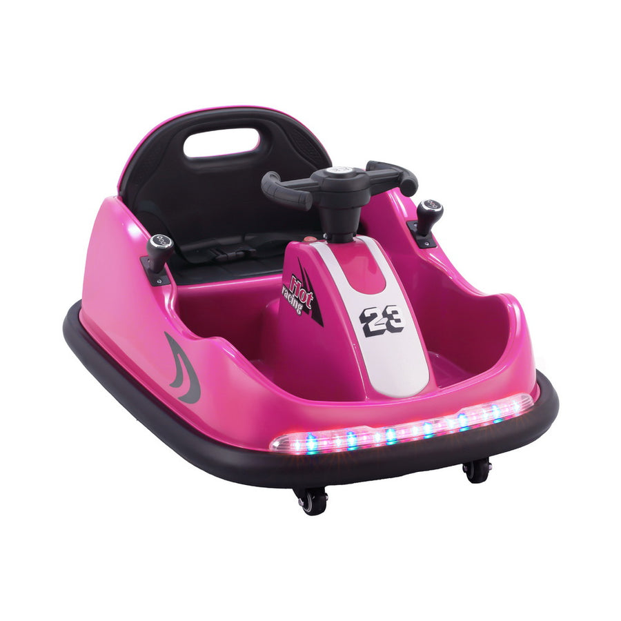 Rigo Kids Ride On Car Bumper Kart 6V Electric Toys Cars Remote Control Pink, image 7