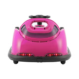 Rigo Kids Ride On Car Bumper Kart 6V Electric Toys Cars Remote Control Pink - 45-Degree Angle